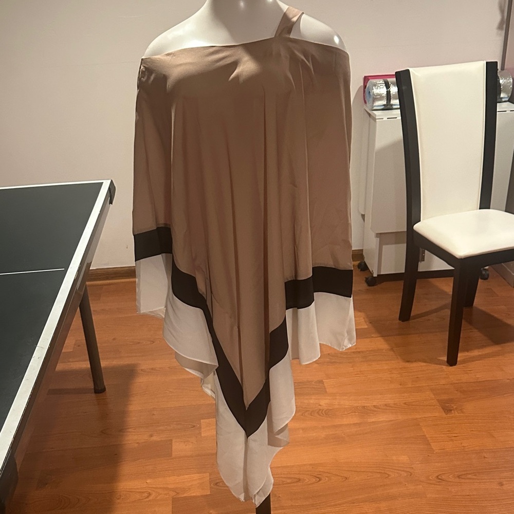 Ashley Stewart Elegant Tan Blouse